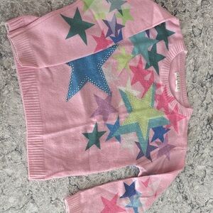 Hannah Banana Pink Sweater with Star Accents